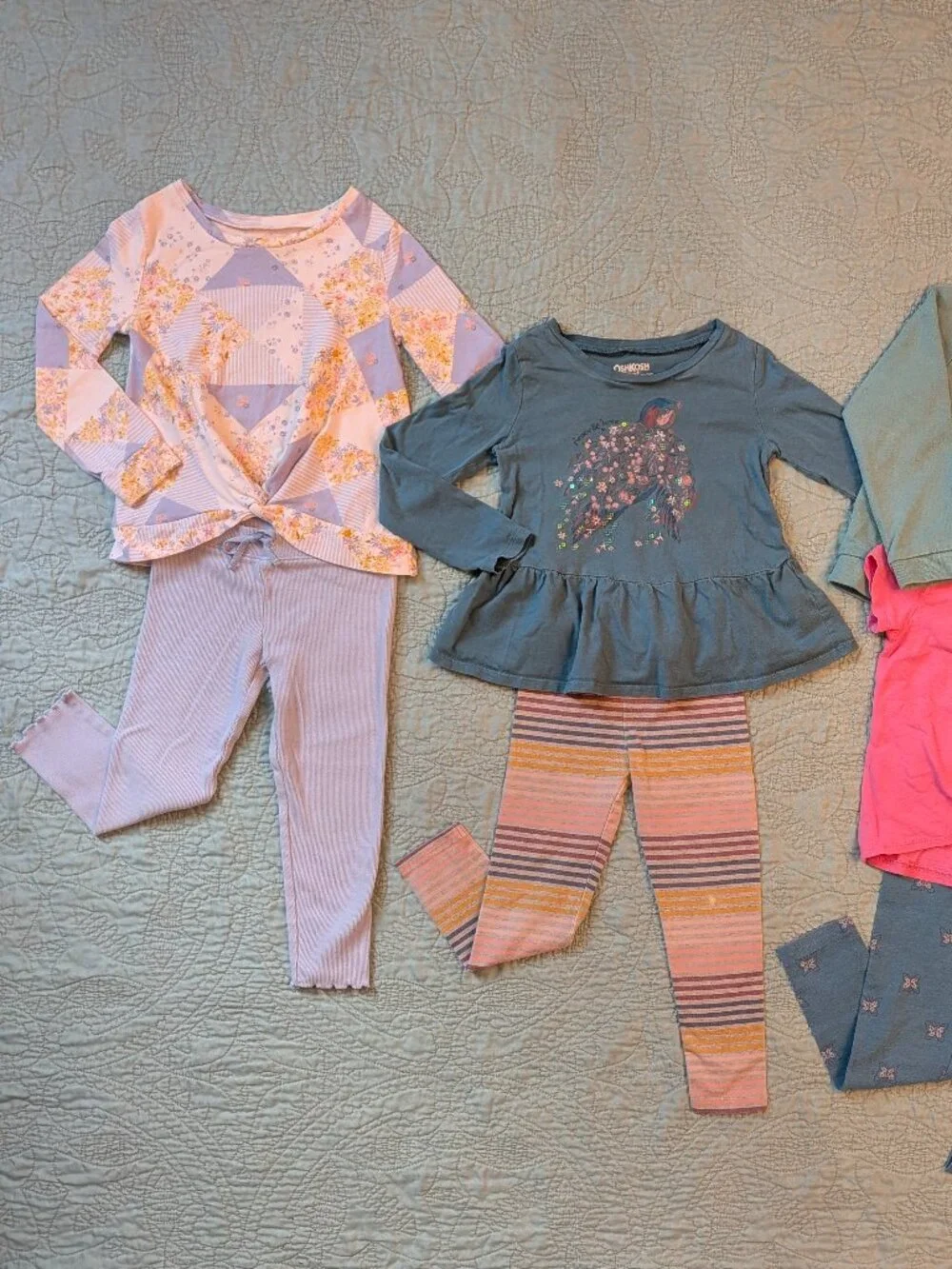 Carter Oshkosh Toddler Girl Fall Outfit Bundle Size 4T